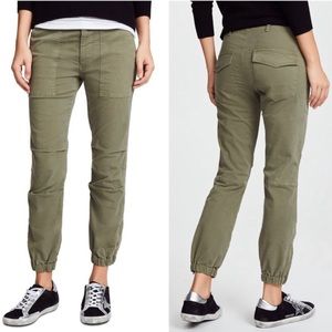 NILI LOTAN Cropped Military Pants Army Green Size 2